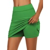 image:imageEkouaer Womens Active Performance Skort Lightweight Skirt for Golf TennisDark Green