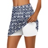 image:imageEkouaer Womens Active Performance Skort Lightweight Skirt for Golf TennisGeometric Print