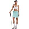image:imageEkouaer Womens Active Performance Skort Lightweight Skirt for Golf TennisGreen