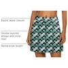 image:imageEkouaer Womens Active Performance Skort Lightweight Skirt for Golf TennisGreen Flower