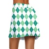 image:imageEkouaer Womens Active Performance Skort Lightweight Skirt for Golf TennisGreen White Plaid