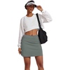 image:imageEkouaer Womens Active Performance Skort Lightweight Skirt for Golf TennisGrey Sage