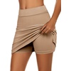 image:imageEkouaer Womens Active Performance Skort Lightweight Skirt for Golf TennisKhaki