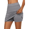 image:imageEkouaer Womens Active Performance Skort Lightweight Skirt for Golf TennisLight Grey