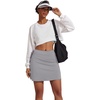 image:imageEkouaer Womens Active Performance Skort Lightweight Skirt for Golf TennisLight Grey