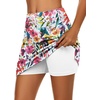 image:imageEkouaer Womens Active Performance Skort Lightweight Skirt for Golf TennisMixed Floral