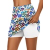 image:imageEkouaer Womens Active Performance Skort Lightweight Skirt for Golf TennisNature Floral