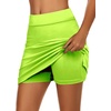 image:imageEkouaer Womens Active Performance Skort Lightweight Skirt for Golf TennisNeon Green