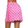 image:imageEkouaer Womens Active Performance Skort Lightweight Skirt for Golf TennisPink Leaf Print