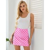 image:imageEkouaer Womens Active Performance Skort Lightweight Skirt for Golf TennisPink Leaf Print