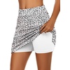 image:imageEkouaer Womens Active Performance Skort Lightweight Skirt for Golf TennisPolka Dots
