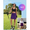 image:imageEkouaer Womens Active Performance Skort Lightweight Skirt for Golf TennisPurple