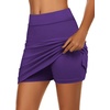 image:imageEkouaer Womens Active Performance Skort Lightweight Skirt for Golf TennisPurple
