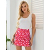 image:imageEkouaer Womens Active Performance Skort Lightweight Skirt for Golf TennisRed Art Wave