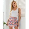 image:imageEkouaer Womens Active Performance Skort Lightweight Skirt for Golf TennisRed Blue Floral