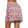 image:imageEkouaer Womens Active Performance Skort Lightweight Skirt for Golf TennisRed Blue Floral