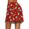 image:imageEkouaer Womens Active Performance Skort Lightweight Skirt for Golf TennisRed Christmas Print