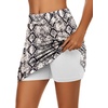 image:imageEkouaer Womens Active Performance Skort Lightweight Skirt for Golf TennisSnake Print