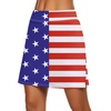 image:imageEkouaer Womens Active Performance Skort Lightweight Skirt for Golf TennisUsa Flag 01