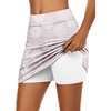 image:imageEkouaer Womens Active Performance Skort Lightweight Skirt for Golf TennisWhite Floral