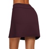 image:imageEkouaer Womens Active Performance Skort Lightweight Skirt for Golf TennisWine Red