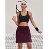 image:imageEkouaer Womens Active Performance Skort Lightweight Skirt for Golf TennisWine Red