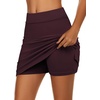 image:imageEkouaer Womens Active Performance Skort Lightweight Skirt for Golf TennisWine Red