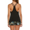 image:imageEkouaer Womens Cami Pajama Set Sleeveless Racerback Tank Top Soft SleepwearBlack Floral