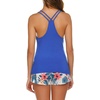 image:imageEkouaer Womens Cami Pajama Set Sleeveless Racerback Tank Top Soft SleepwearBlue Floral