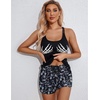 image:imageEkouaer Womens Cami Pajama Set Sleeveless Racerback Tank Top Soft SleepwearHalloween Skeleton Print
