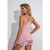 image:imageEkouaer Womens Cami Pajama Set Sleeveless Racerback Tank Top Soft SleepwearHawaiian Plants