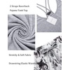 image:imageEkouaer Womens Cami Pajama Set Sleeveless Racerback Tank Top Soft SleepwearLight Grey Floral