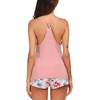 image:imageEkouaer Womens Cami Pajama Set Sleeveless Racerback Tank Top Soft SleepwearLilac Floral