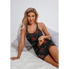 image:imageEkouaer Womens Cami Pajama Set Sleeveless Racerback Tank Top Soft SleepwearRed Lip