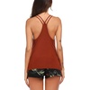 image:imageEkouaer Womens Cami Pajama Set Sleeveless Racerback Tank Top Soft SleepwearWine Red