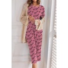 image:imageEkouaer Womens Capri Pajama Sets Print Short Sleeve Sleepwear Top and PantsLove Print