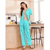 image:imageEkouaer Womens Cotton Pajamas Set Short Sleeve Button Down Pjs with PantsButterfly