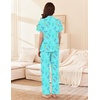 image:imageEkouaer Womens Cotton Pajamas Set Short Sleeve Button Down Pjs with PantsButterfly