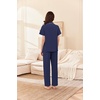 image:imageEkouaer Womens Cotton Pajamas Set Short Sleeve Button Down Pjs with PantsNavy Blue