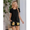 image:imageEkouaer Womens Maternity Nursing Pajamas Set Breastfeeding Sleepwear PjsFloral Black