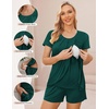 image:imageEkouaer Womens Maternity Nursing Pajamas Set Breastfeeding Sleepwear PjsGreen