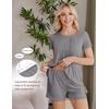 image:imageEkouaer Womens Maternity Nursing Pajamas Set Breastfeeding Sleepwear PjsGrey
