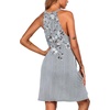image:imageEkouaer Womens Nightgown Sleeveless Sleepwear V Neck Racerback Sleep DressFloral Grey