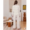 image:imageEkouaer Womens Pajama Sets Long Sleeve Sleepwear Button Down Pjs LoungewearBeige Bunny Flower