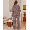 image:imageEkouaer Womens Pajama Sets Long Sleeve Sleepwear Button Down Pjs LoungewearBrown Leopard