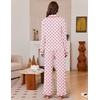 image:imageEkouaer Womens Pajama Sets Long Sleeve Sleepwear Button Down Pjs LoungewearWhite Flower