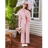image:imageEkouaer Womens Pajama Sets Long Sleeve Sleepwear Button Down Pjs LoungewearWhite Flower