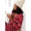 image:imageEkouaer Womens Pajamas Long Sleeve Loungewear Casual Button Down PjsChristmas Pattern
