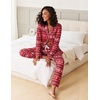 image:imageEkouaer Womens Pajamas Long Sleeve Loungewear Casual Button Down PjsChristmas Pattern