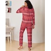 image:imageEkouaer Womens Pajamas Long Sleeve Loungewear Casual Button Down PjsChristmas Pattern